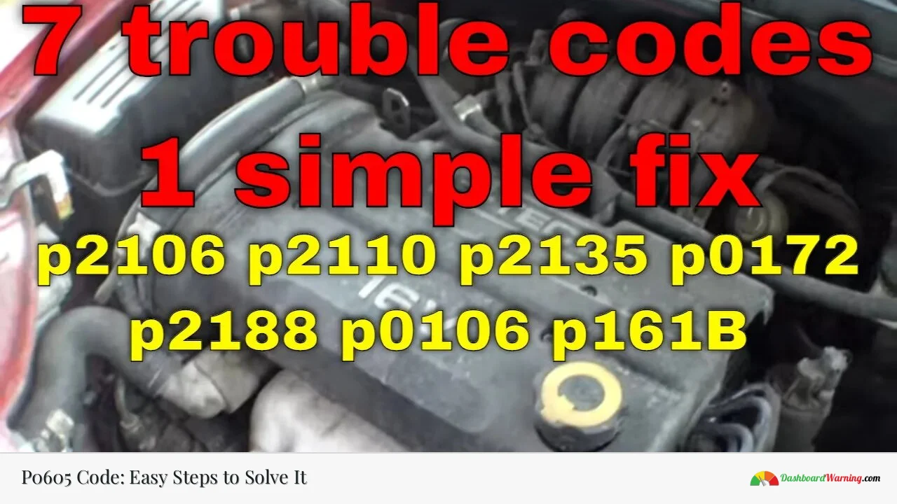 P0605 Code: Easy Steps to Solve It