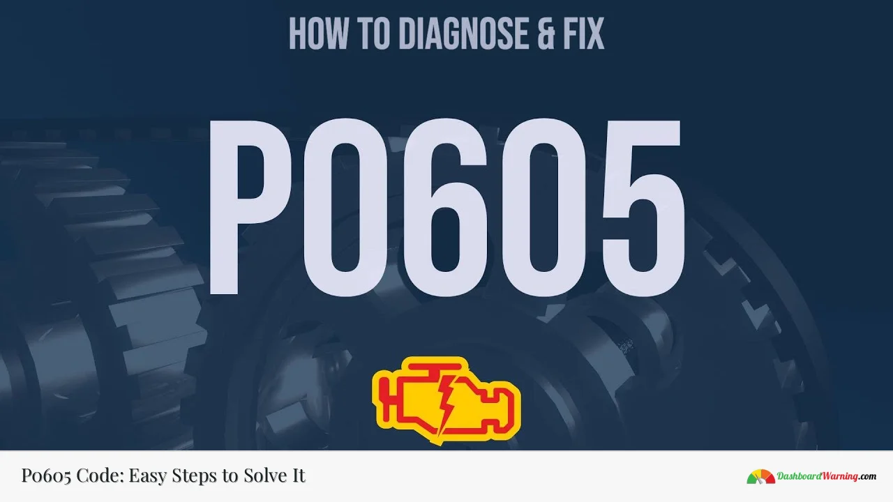 P0605 Code: Easy Steps to Solve It