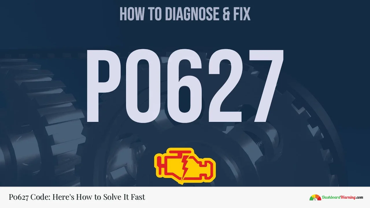 P0627 Code: Here's How to Solve It Fast