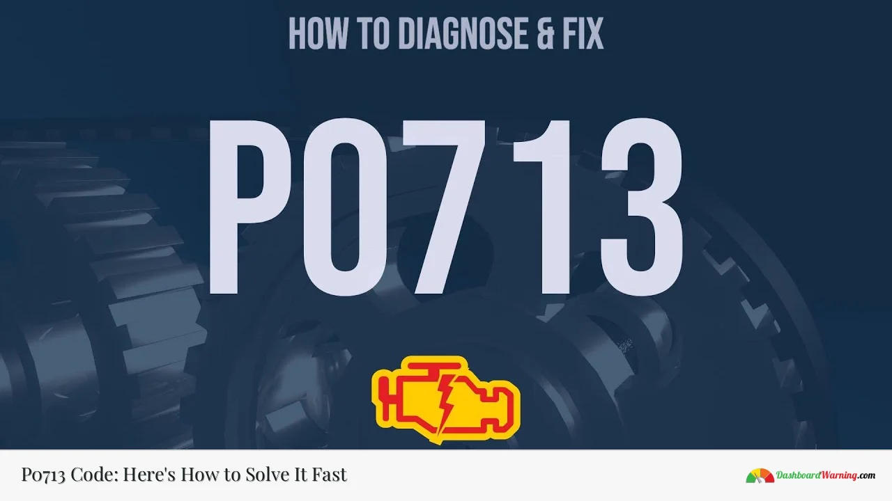 P0713 Code: Here's How to Solve It Fast