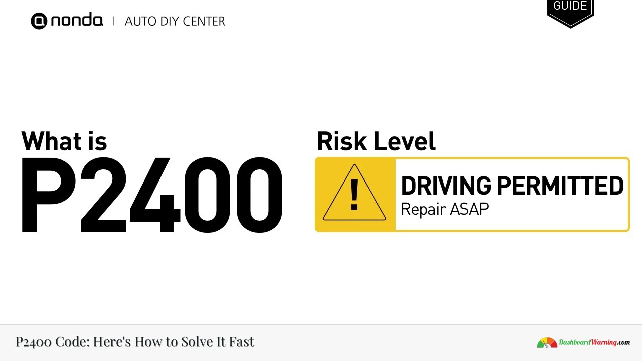 P2400 Code: Here's How to Solve It Fast